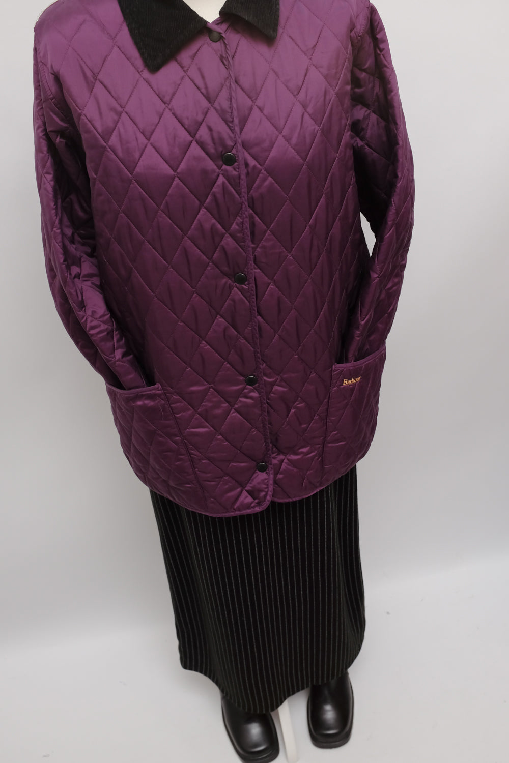 BARBOUR CLASSY PURPLE QUILTED JACKET