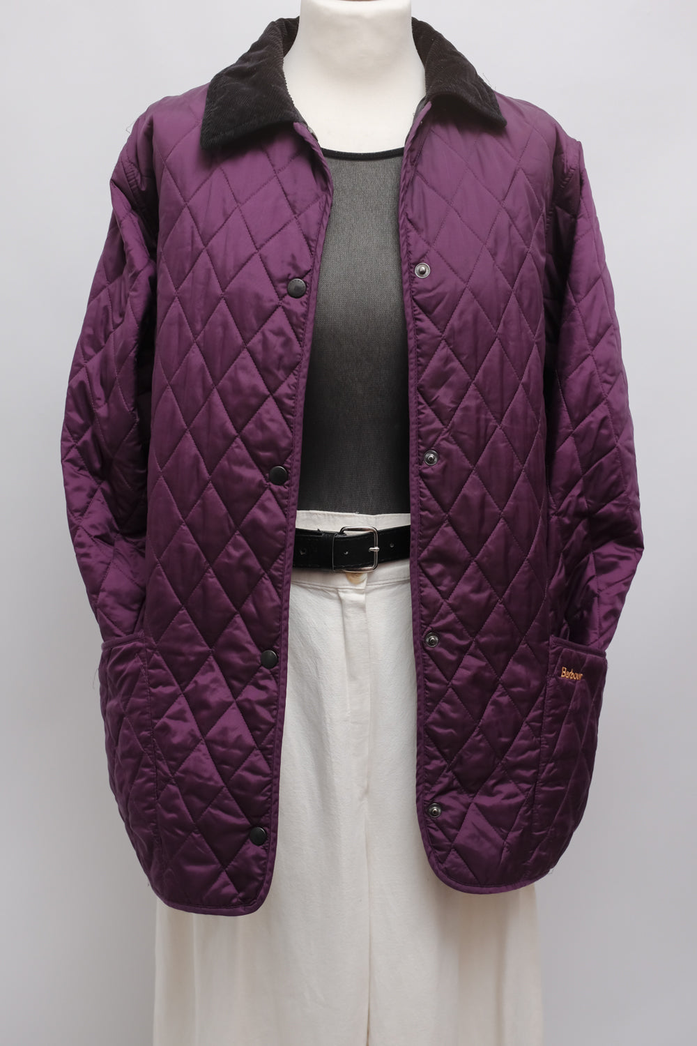 BARBOUR CLASSY PURPLE QUILTED JACKET