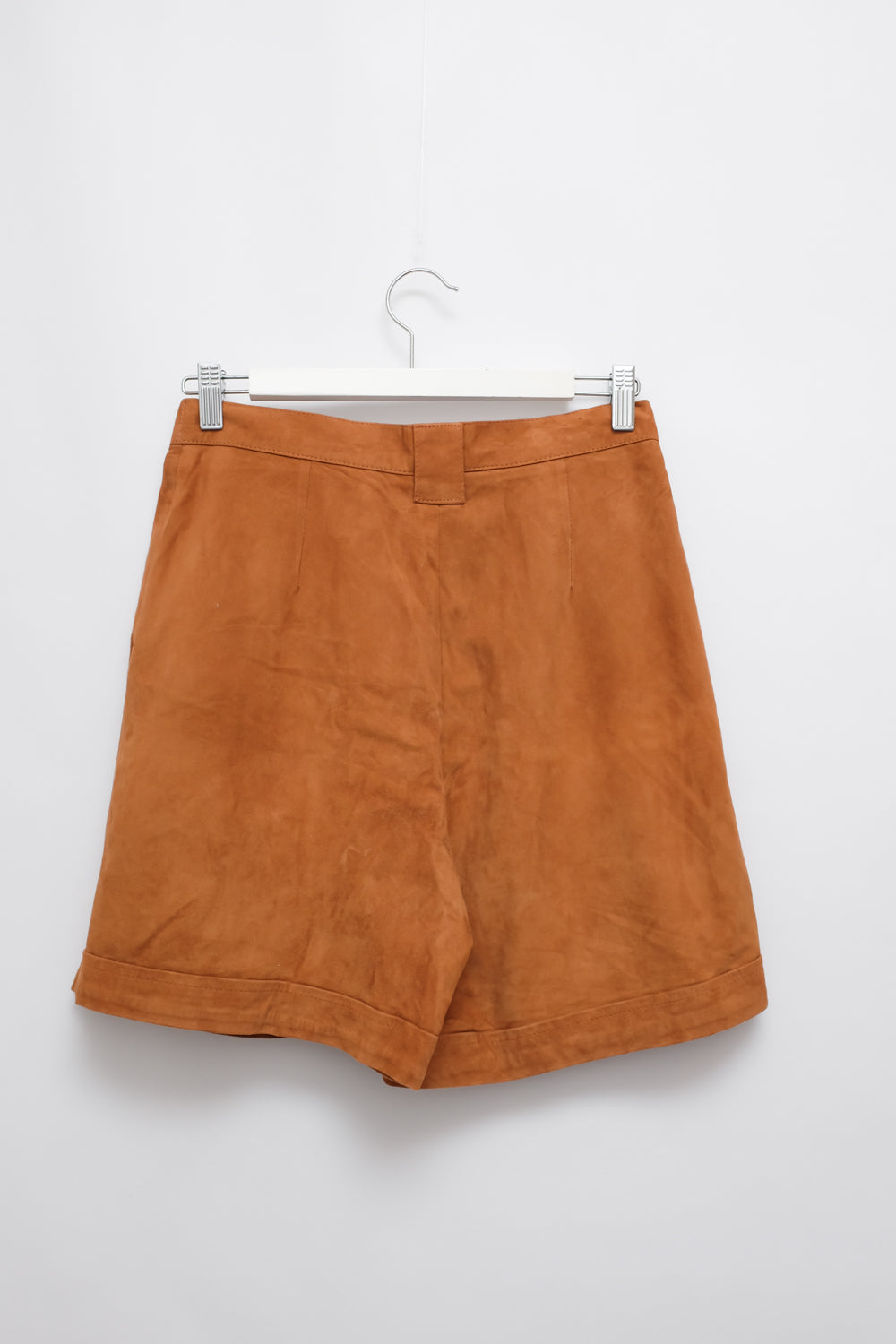 CAMEL VINTAGE SUEDE LEATHER SHORTS