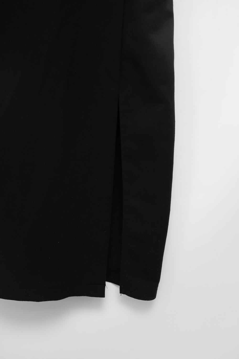 LONG BLACK STRAP BUCKLE VINTAGE DRESS