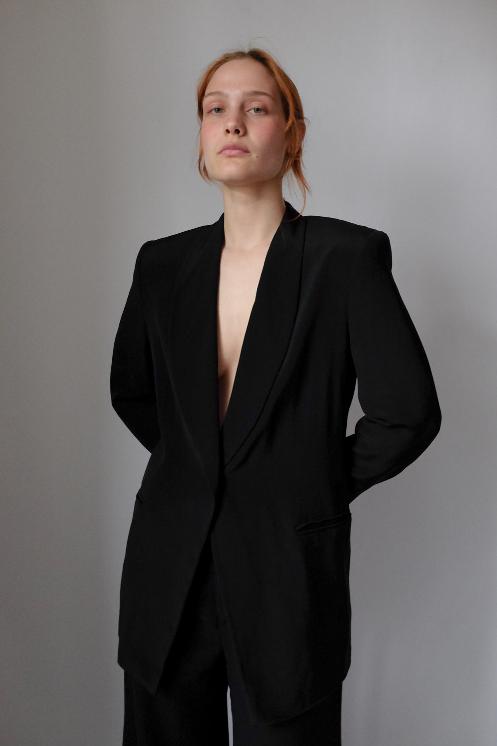 ESCADA PURE SILK BLACK BLAZER