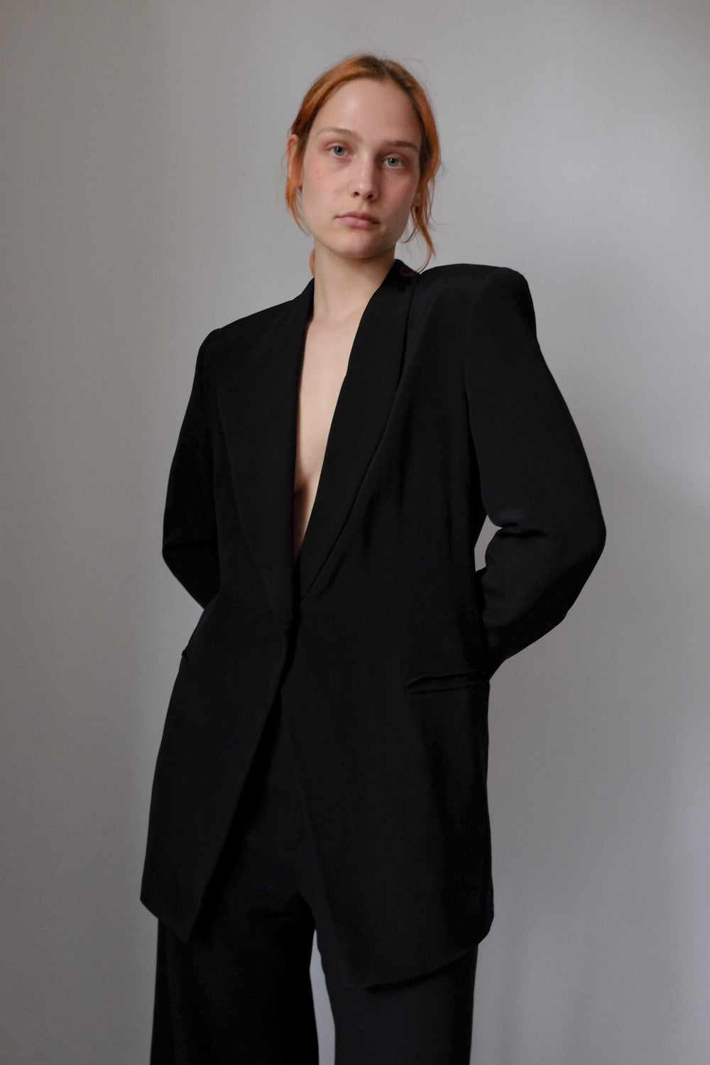 ESCADA PURE SILK BLACK BLAZER