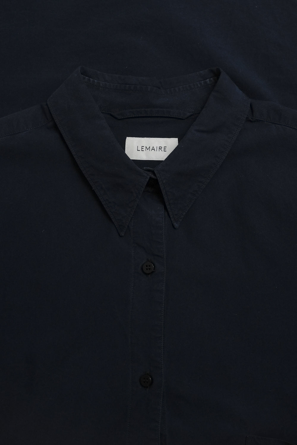 LEMAIRE NAVY COTTON CLASSY SHIRT