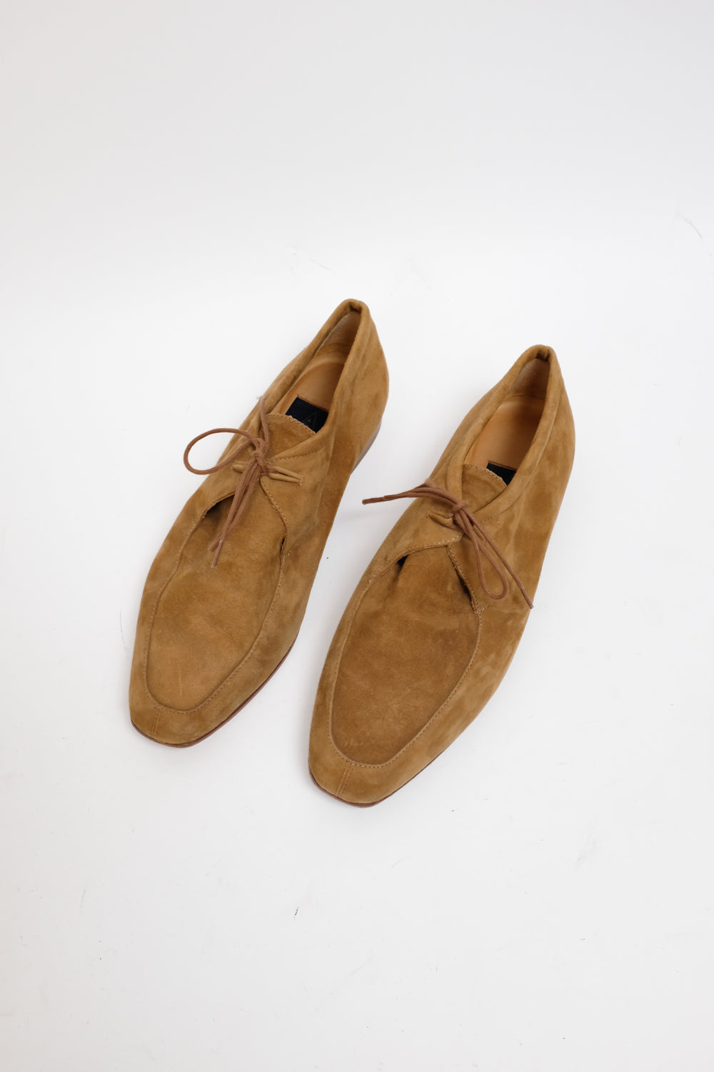 ITALY CAMEL SUEDE LACE UP BROGUES 39,5