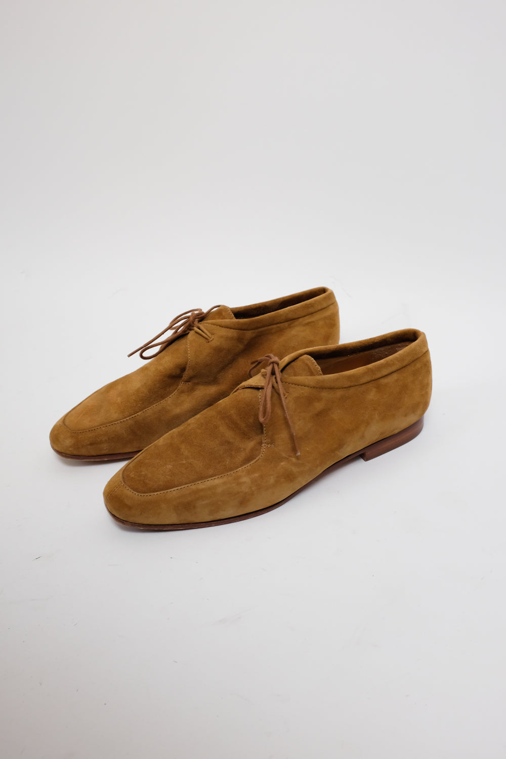 ITALY CAMEL SUEDE LACE UP BROGUES 39