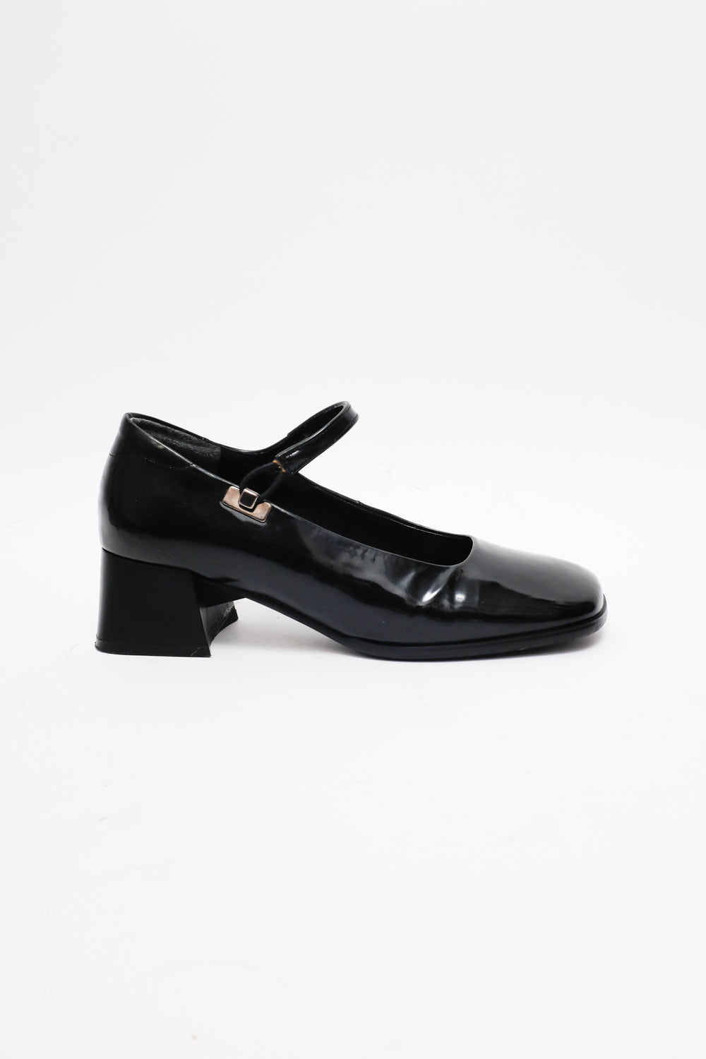MARY JANE BLACK PATENT LEATHER SHOES 37