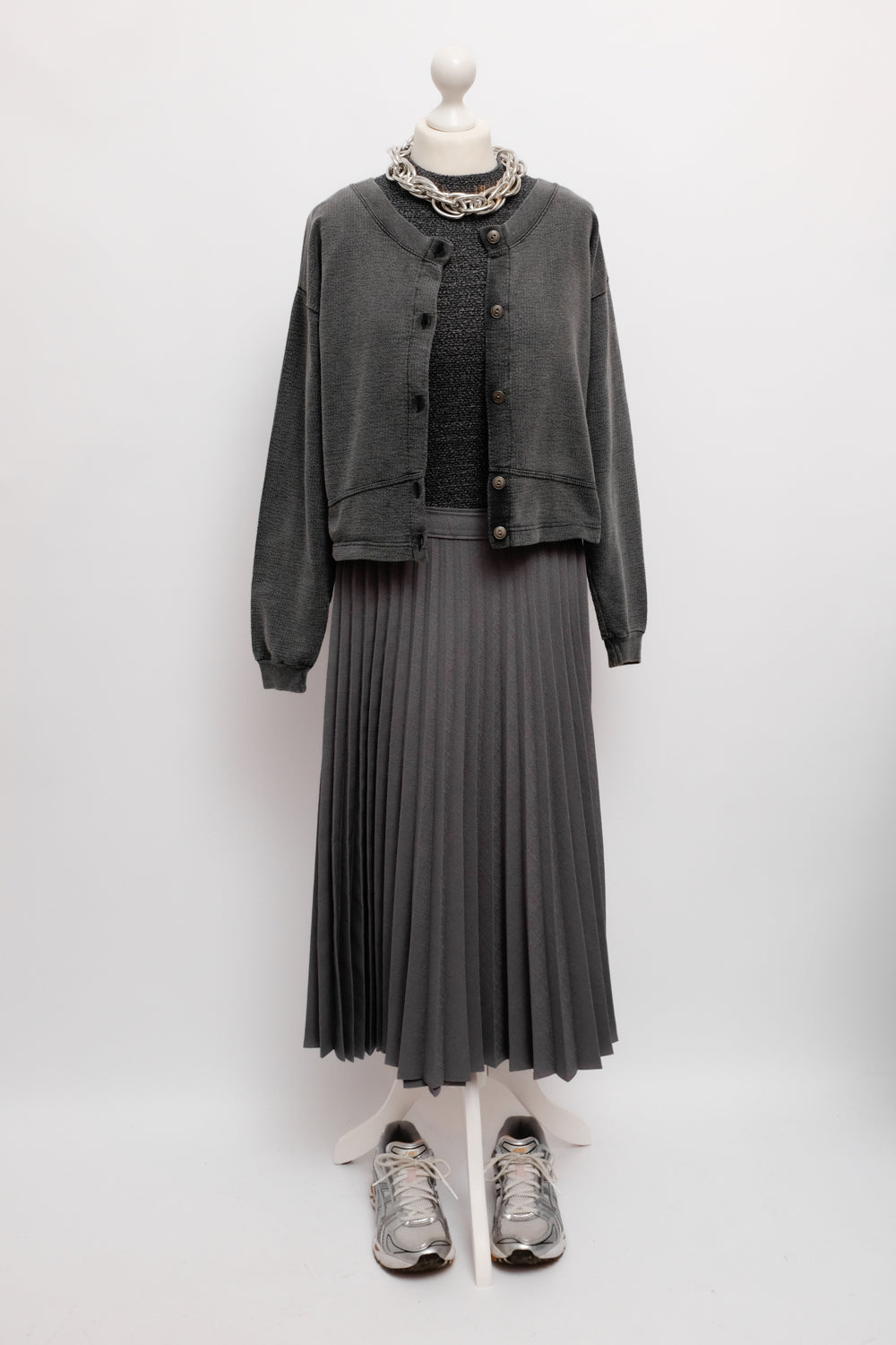 SLIM DARK GREY VINTAGE TOP