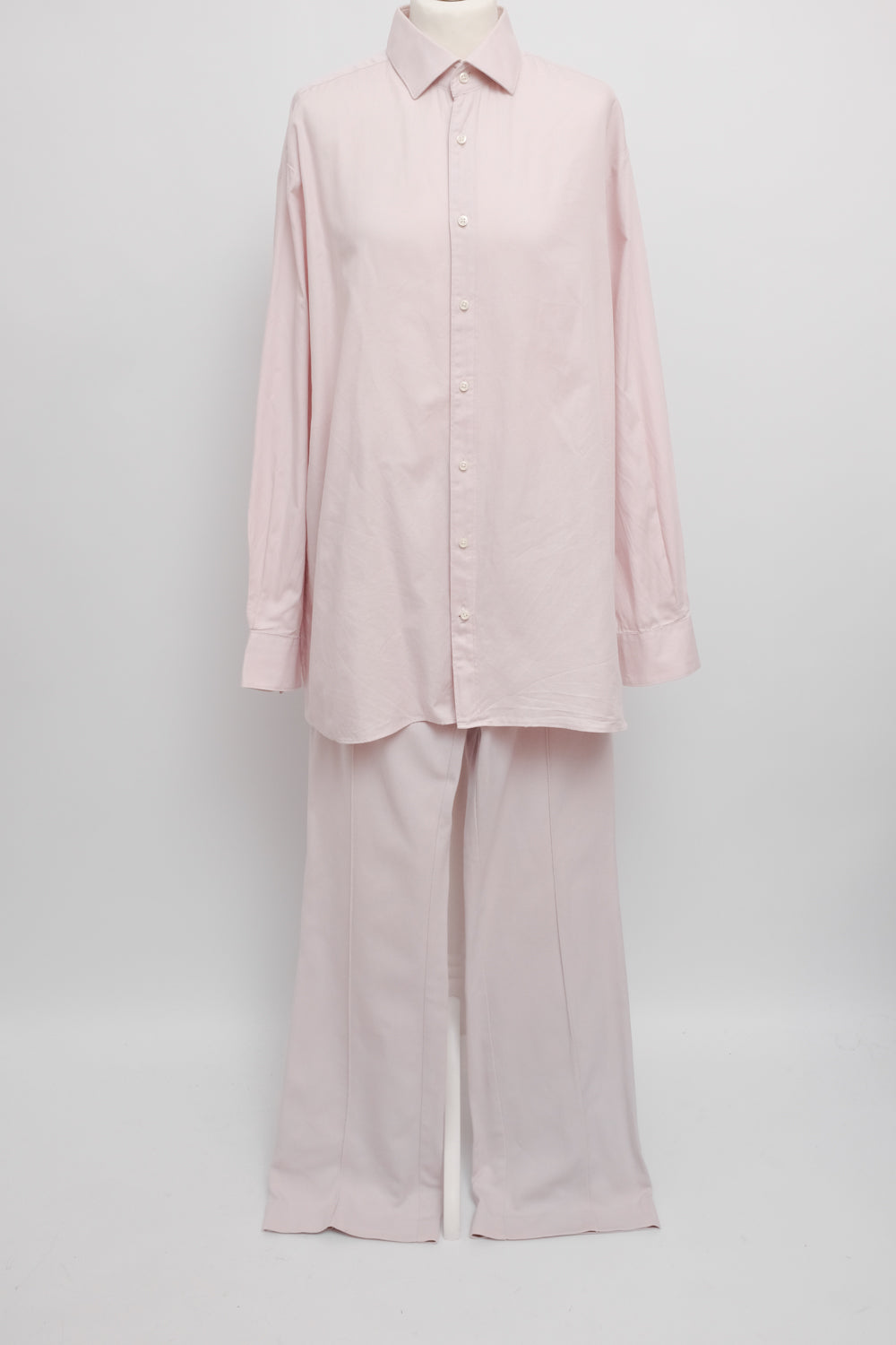 A.P.C. MARLENE PLEATED LONG LAVENDER ROSE PANTS