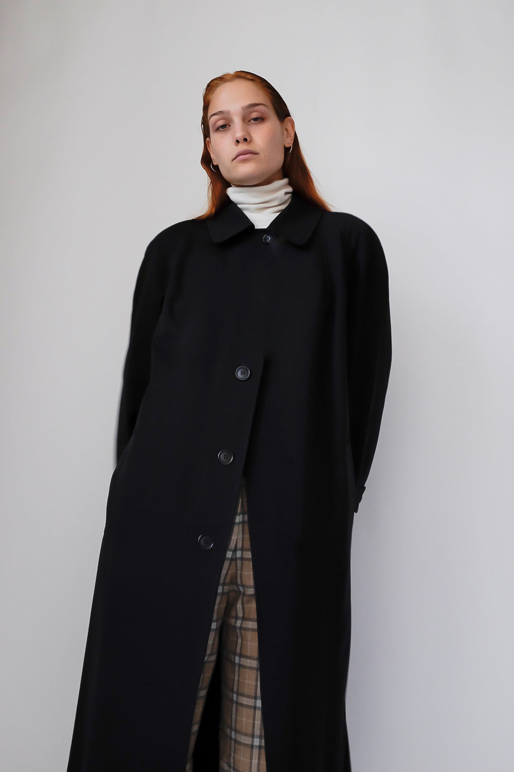 WOOL WARM VINTAGE CAR COAT