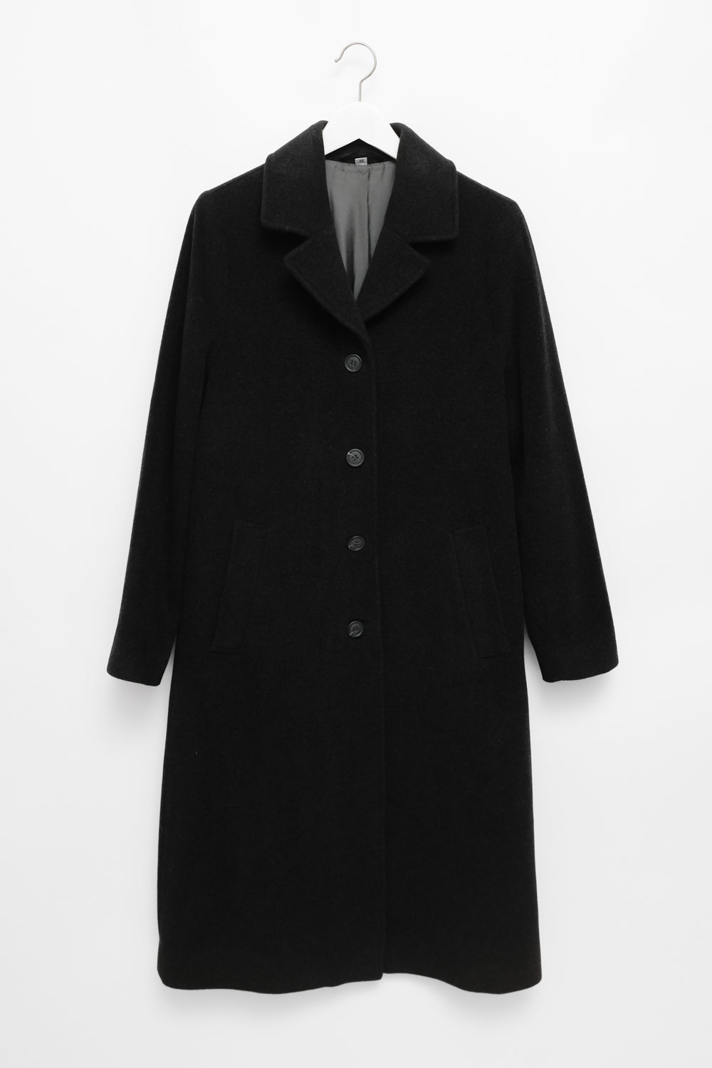 CLASSY WOOL CASHMERE ANTHRACITE VINTAGE COAT