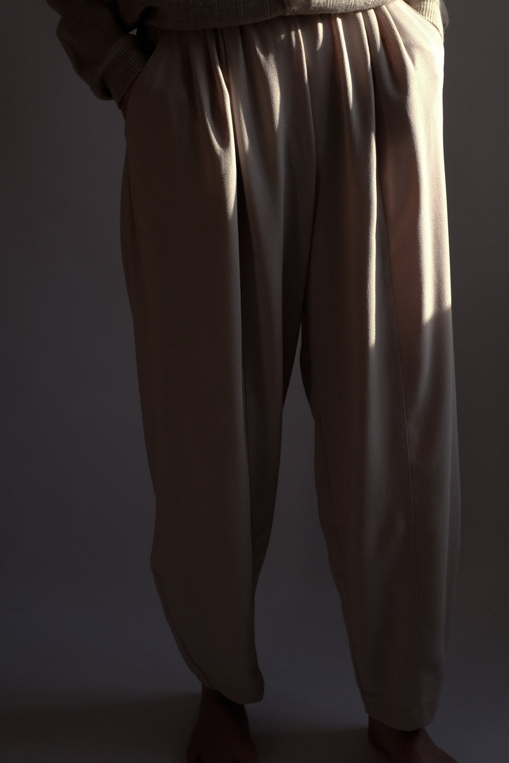 BALLOON BEIGE VINTAGE PANTS