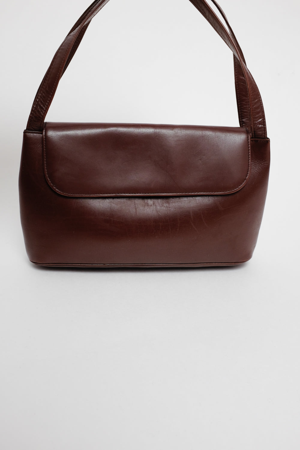 BROWN VINTAGE SMALL LEATHER BAG