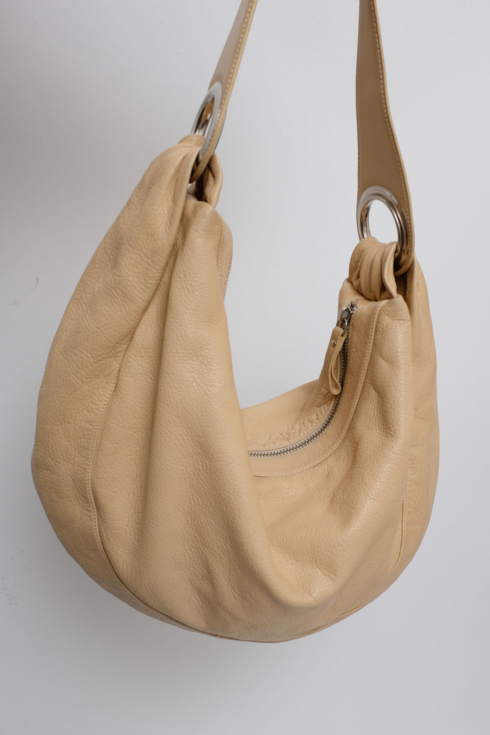 SWING XXL BEIGE ITALY LEATHER BAG