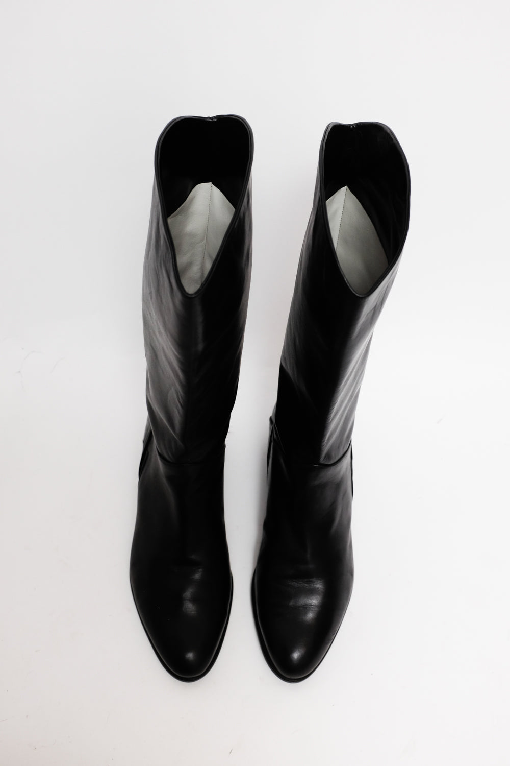 BLACK ITALY LEATHER BOOTS 39