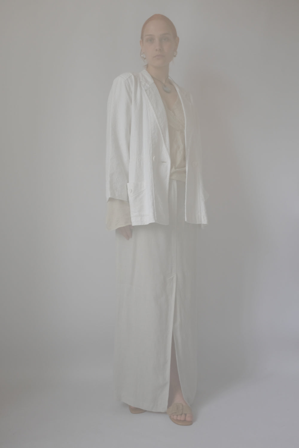 PURE LINEN STRENESSE MAXI SKIRT