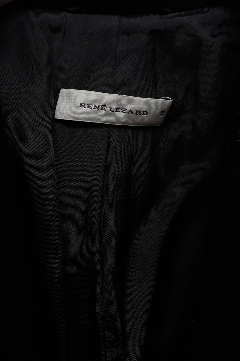 RENÉ LEZARD BLACK WOOL CASHMERE COAT