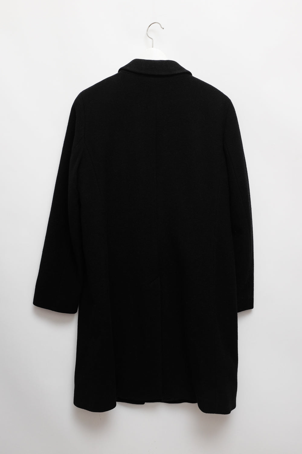 RENÉ LEZARD BLACK WOOL CASHMERE COAT