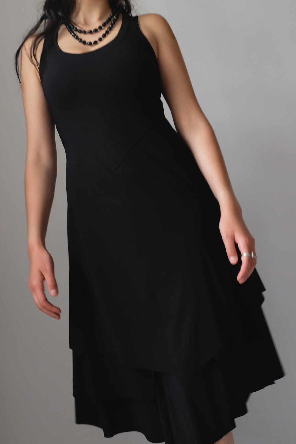 BLACK LAYER SUMMER DRESS