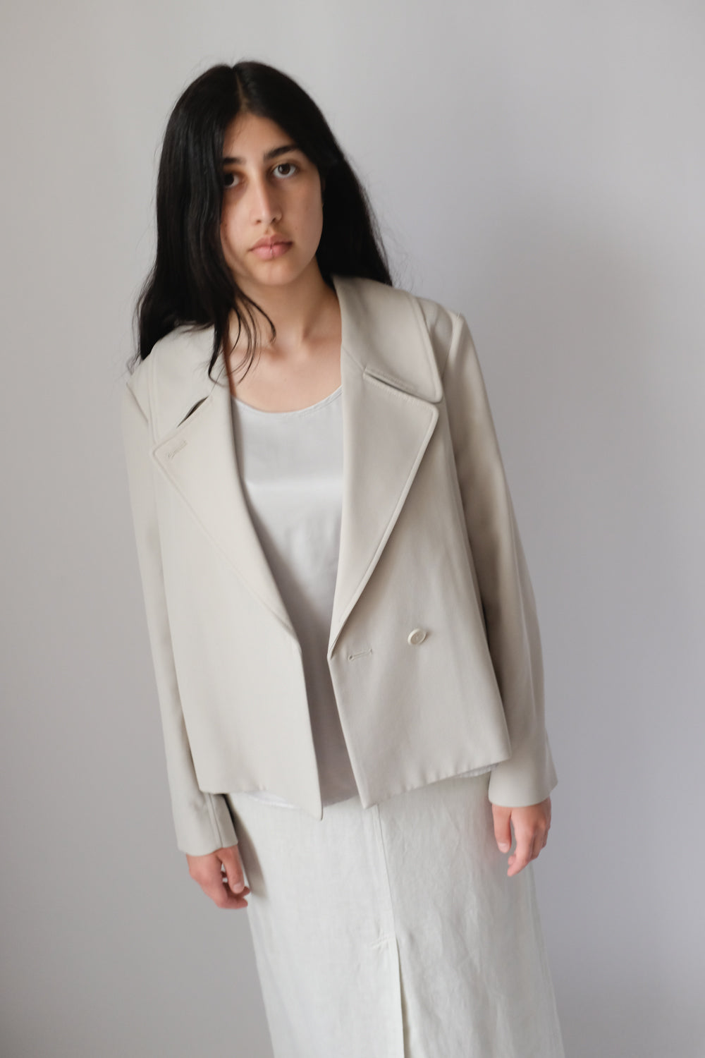 LIQUID SATIN SILVER TOP