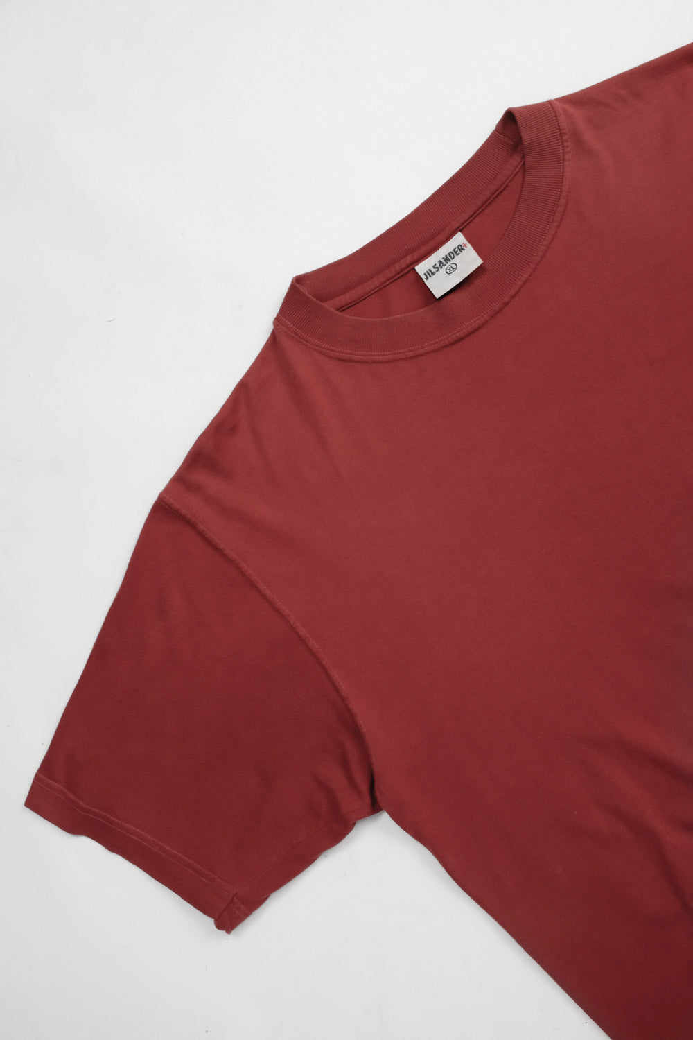 JIL SANDER VINTAGE BURGUNDY TEE