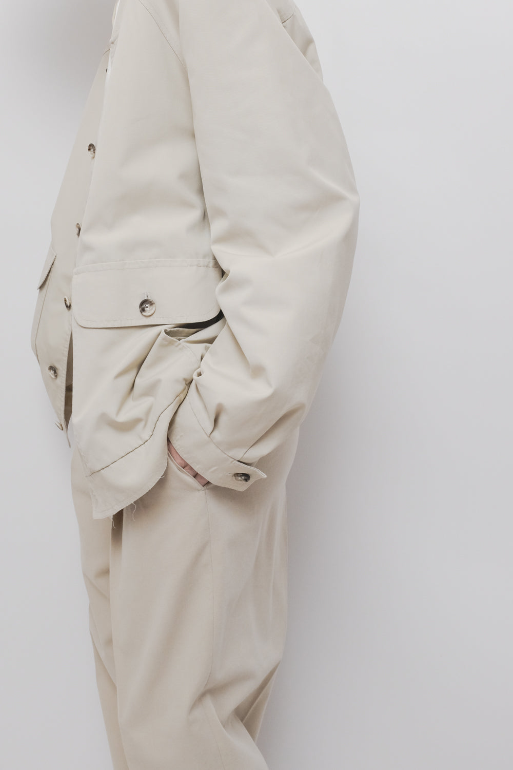 VINTAGE BEIGE BOMBER JACKET