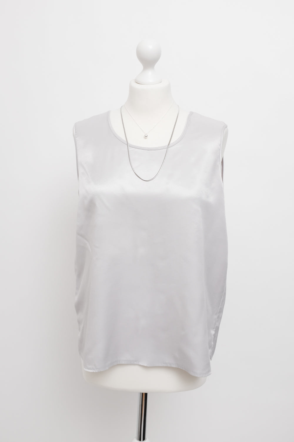 LIQUID SATIN SILVER TOP