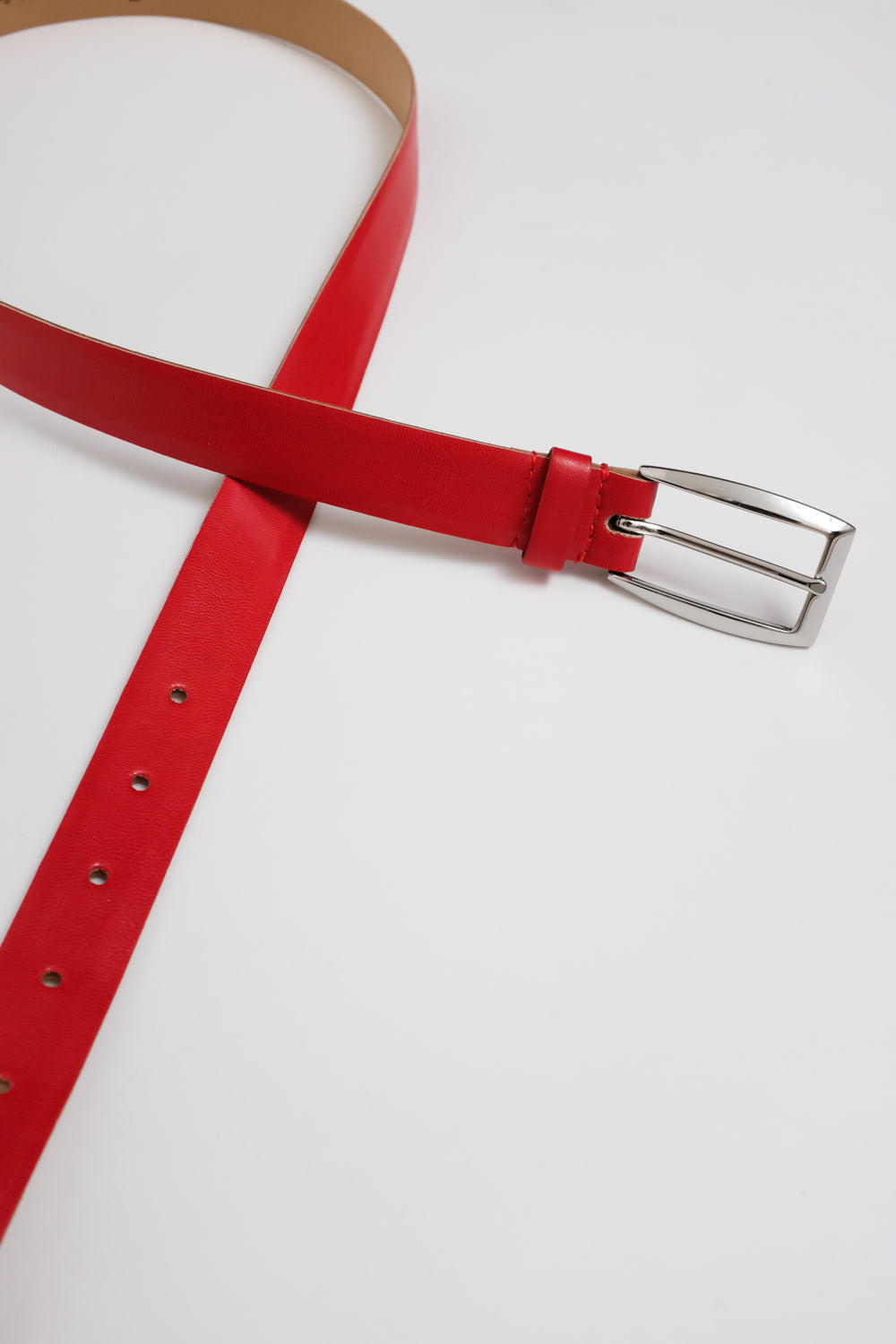 RED LEATHER BELT