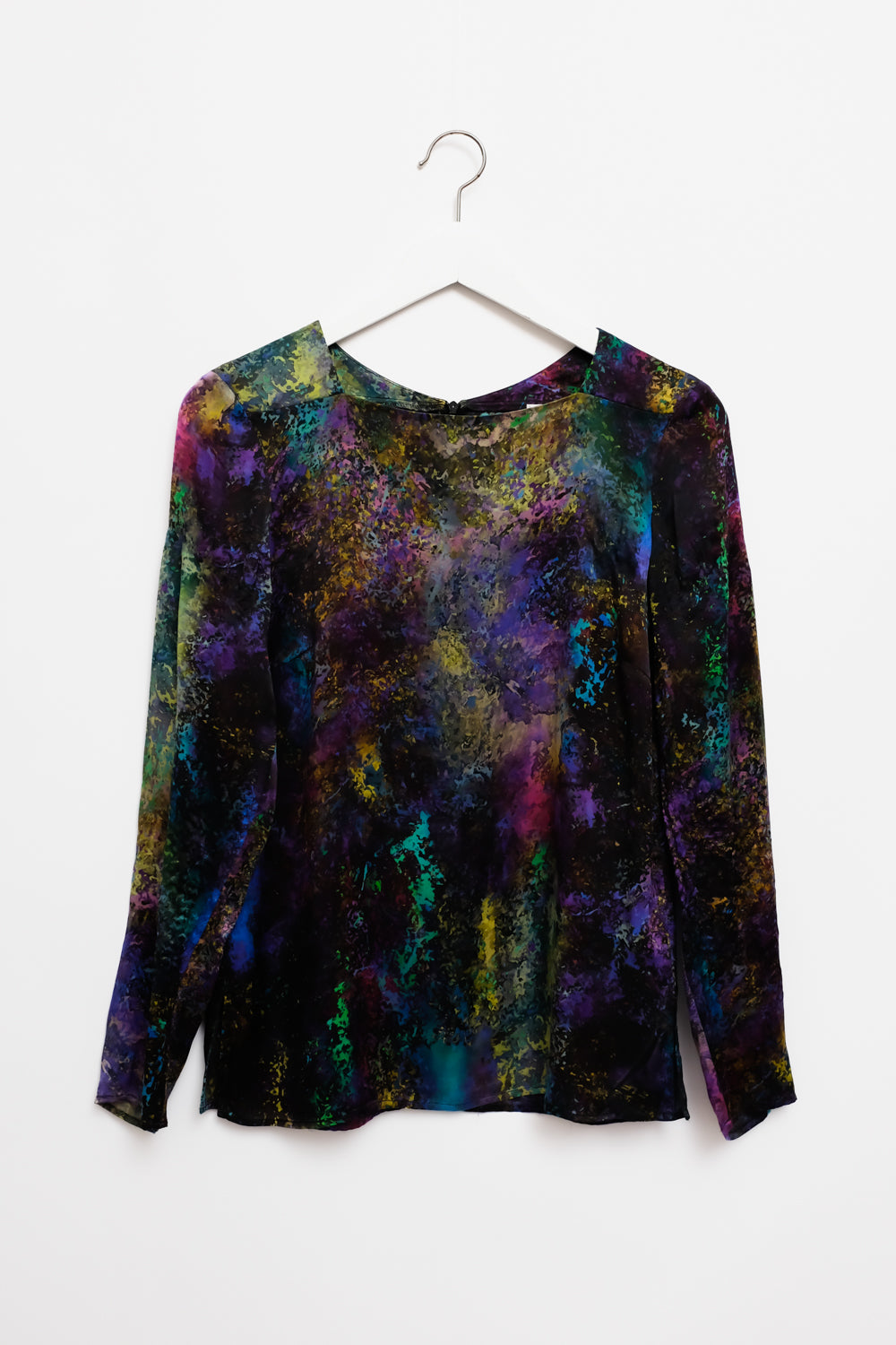 PURE SILK SPACE ELEGANCE PARIS VINTAGE BLOUSE
