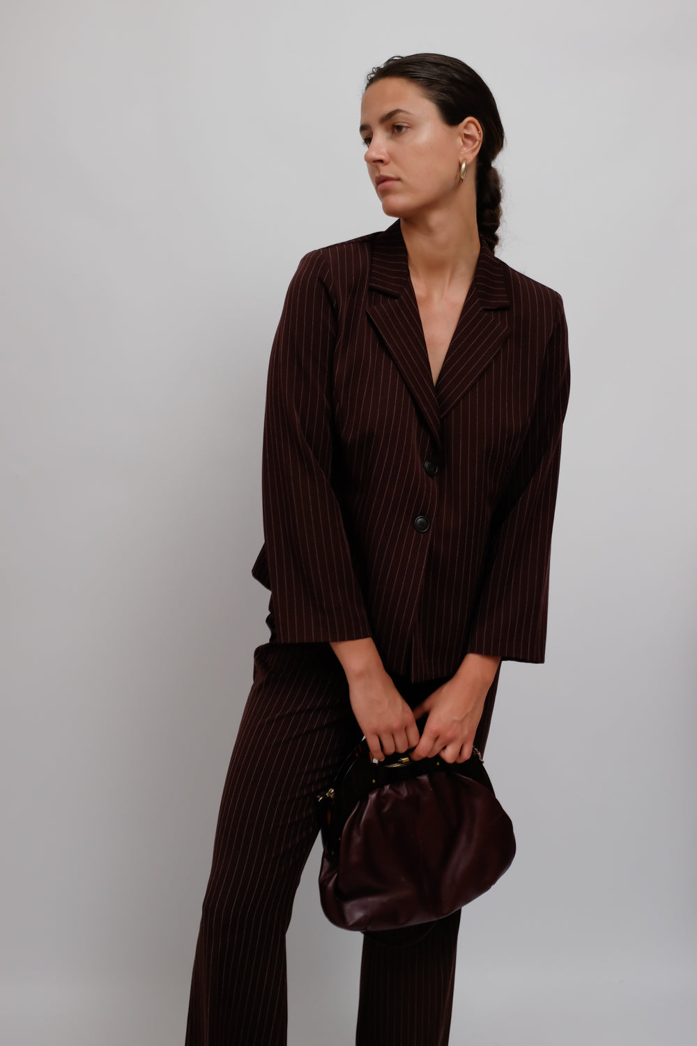 VINTAGE BURGUNDY LEATHER BAG