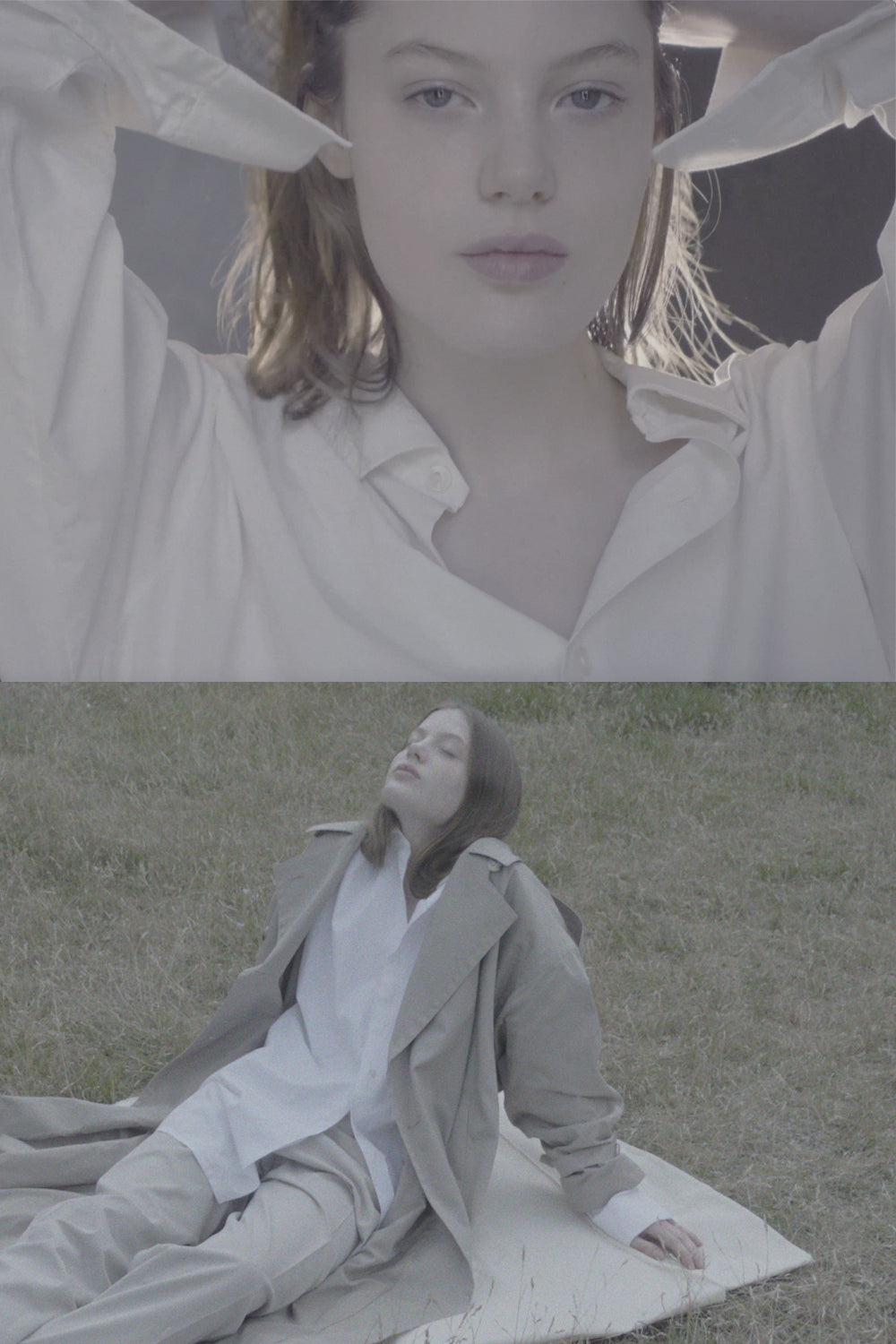 VINTAGE WHITE COTTON OVERSHIRT