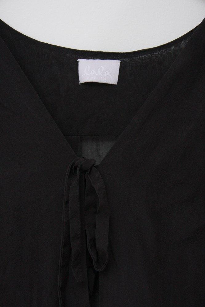 0665_LALA BERLIN BLACK SILK DRESS