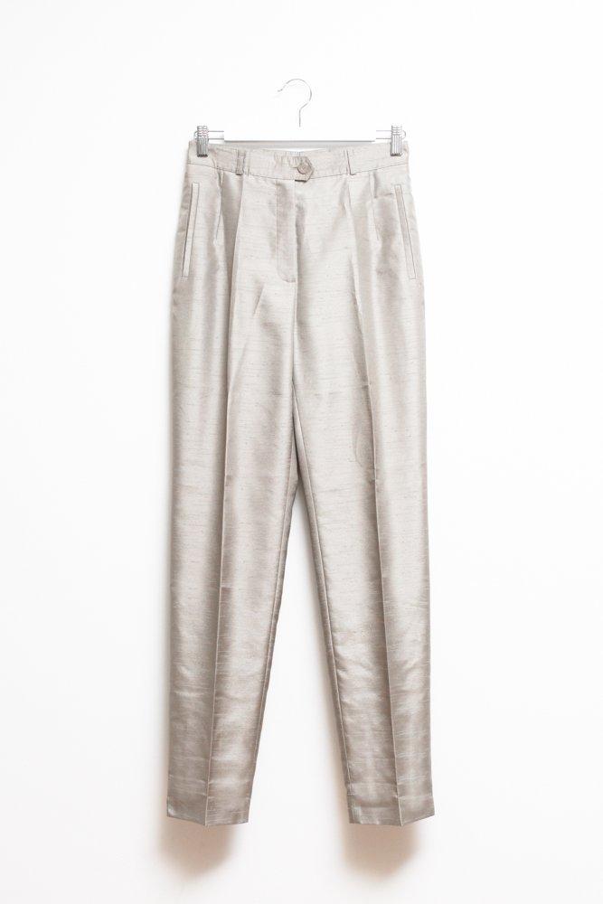 0616_VINTAGE SILKY TAILORED TROUSERS