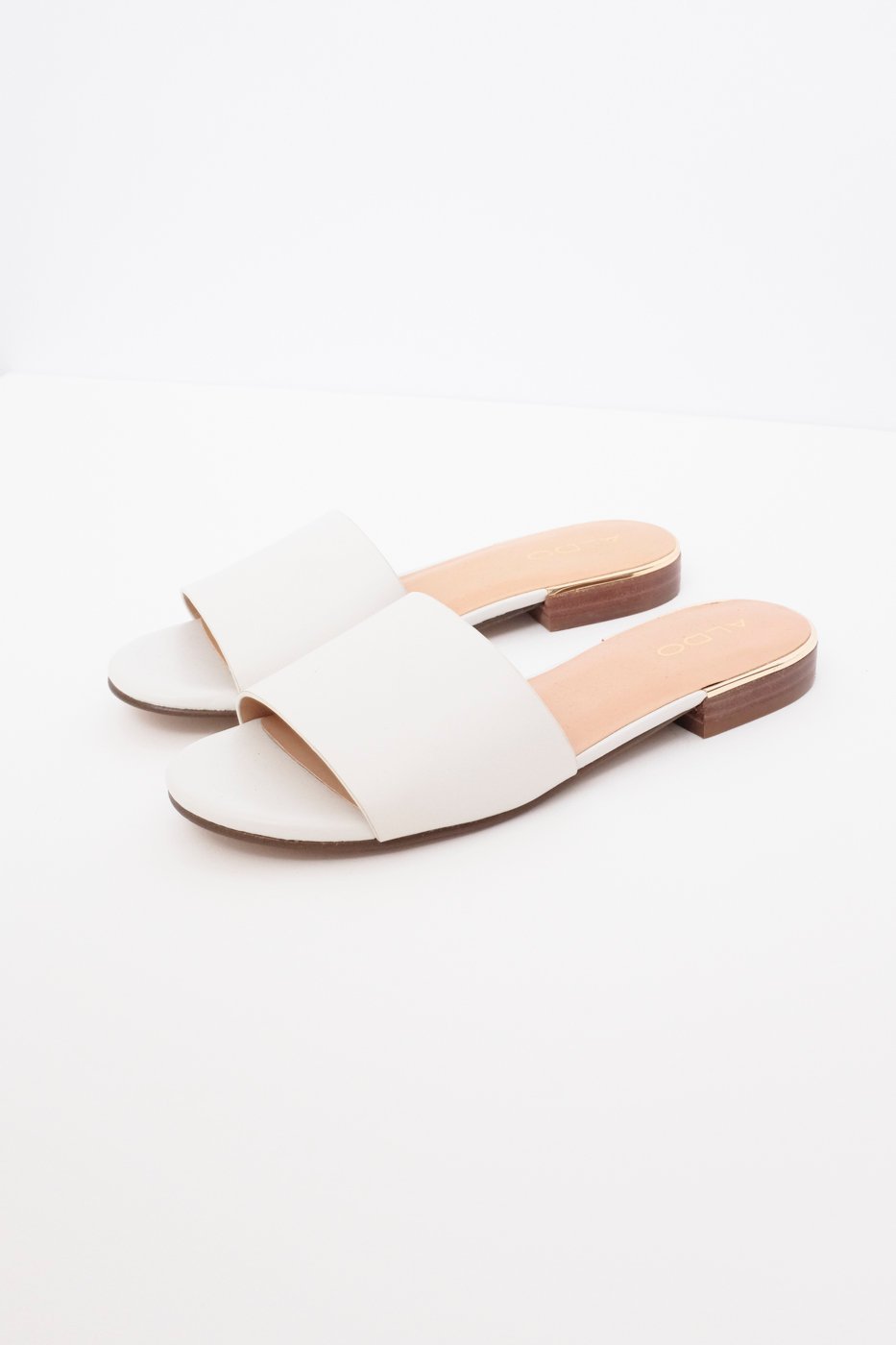 0460_WHITE LEATHER MULE SANDALS 37