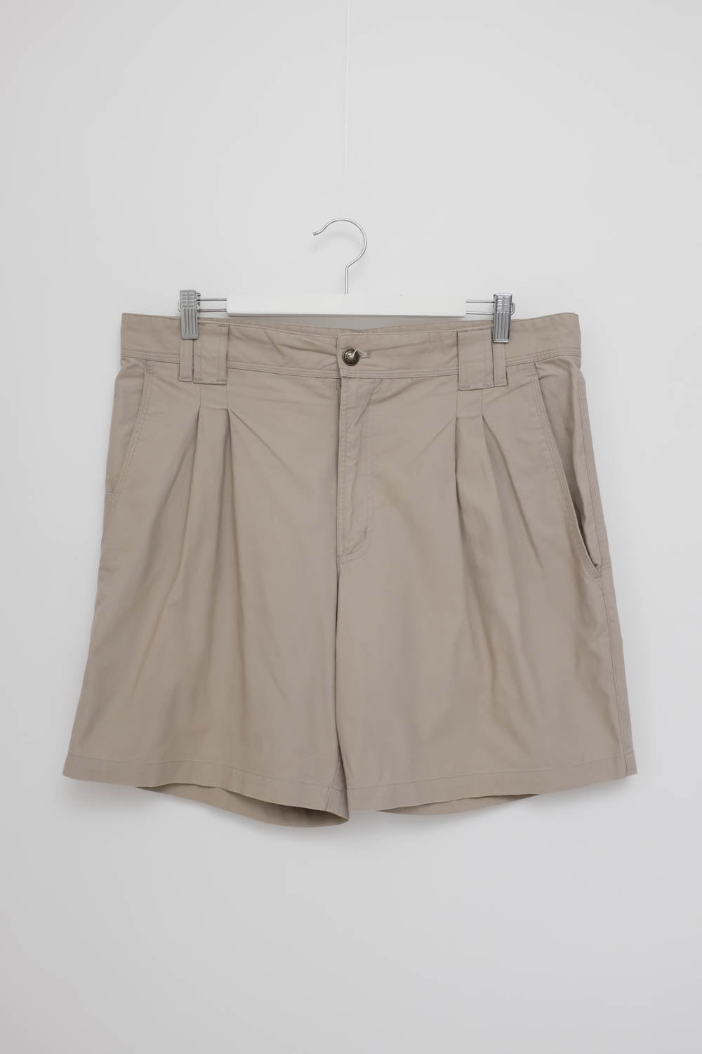 0035_PLEATED COTTON VINTAGE SHORTS