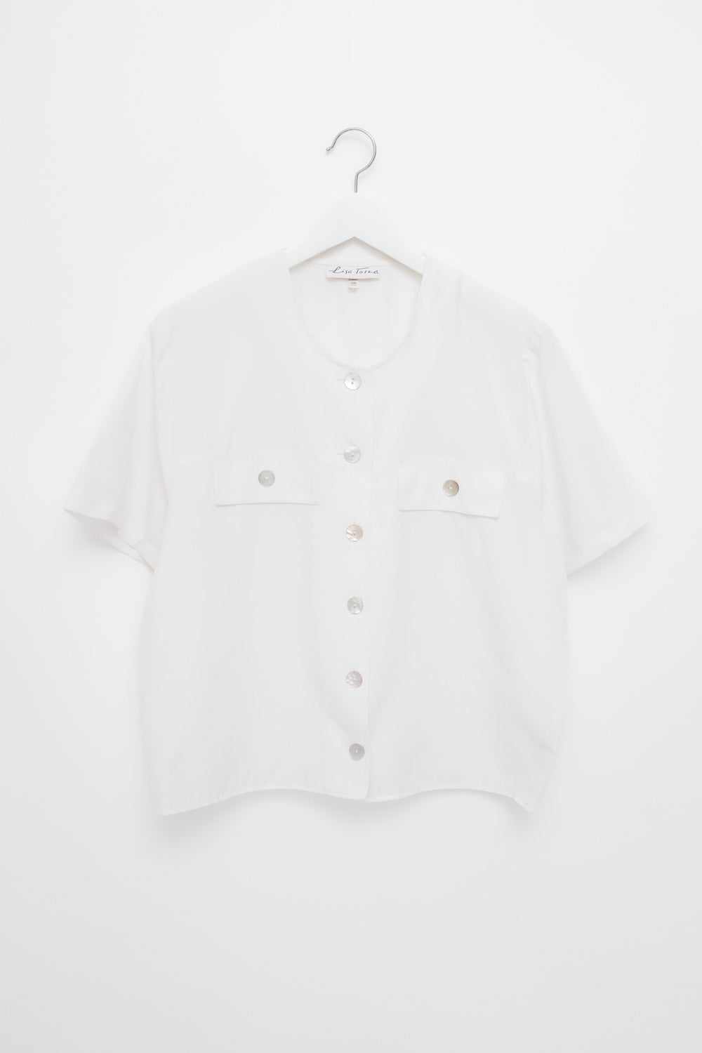 0055_CROP OVERSHIRT WITH MOTHER OF PEARL BUTTONS