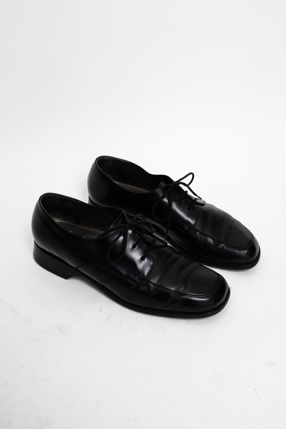 0063_BLACK 38 LEATHER BROGUES SHOES
