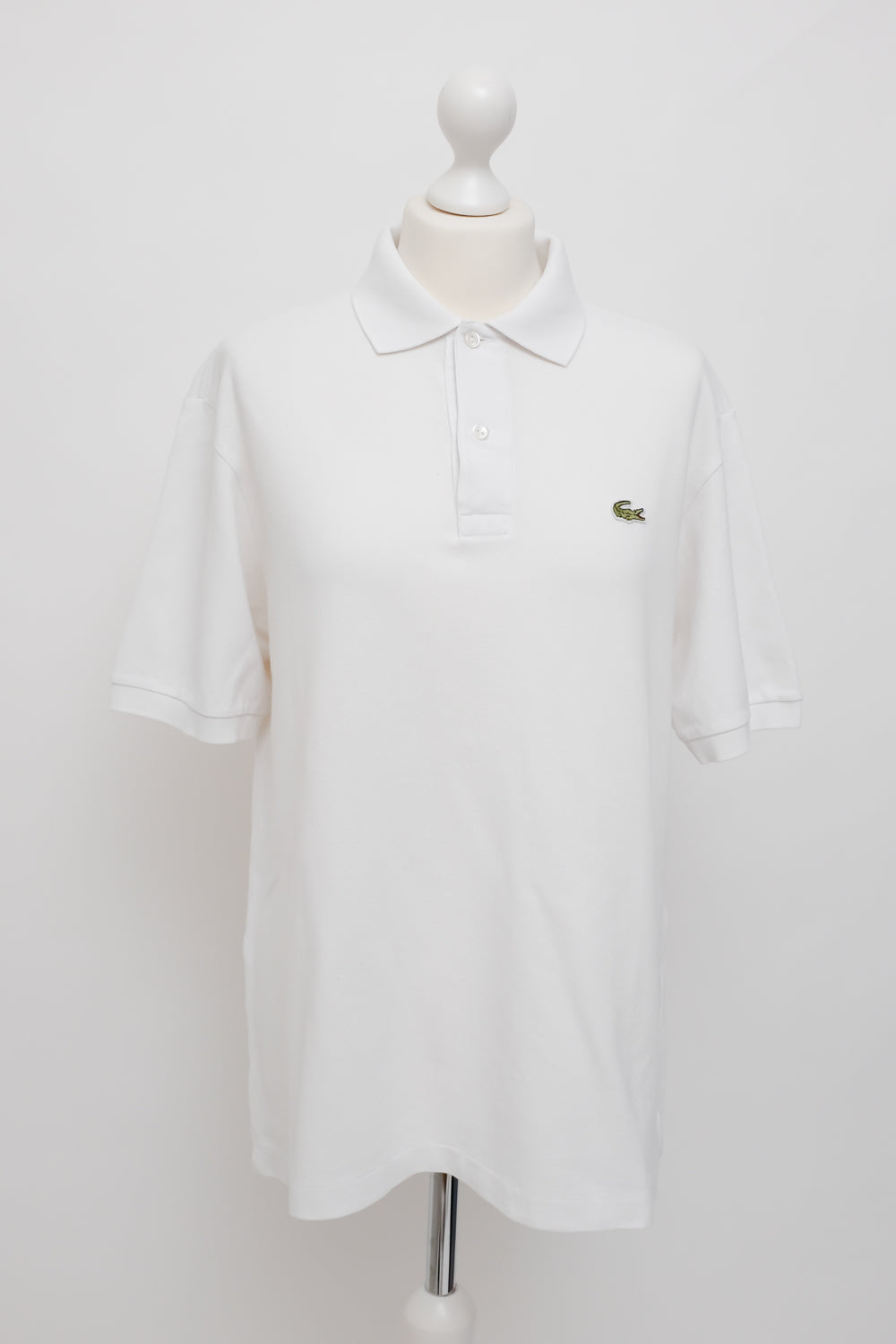 0055_VINTAGE LACOSTE WHITE POLO T-SHIRT