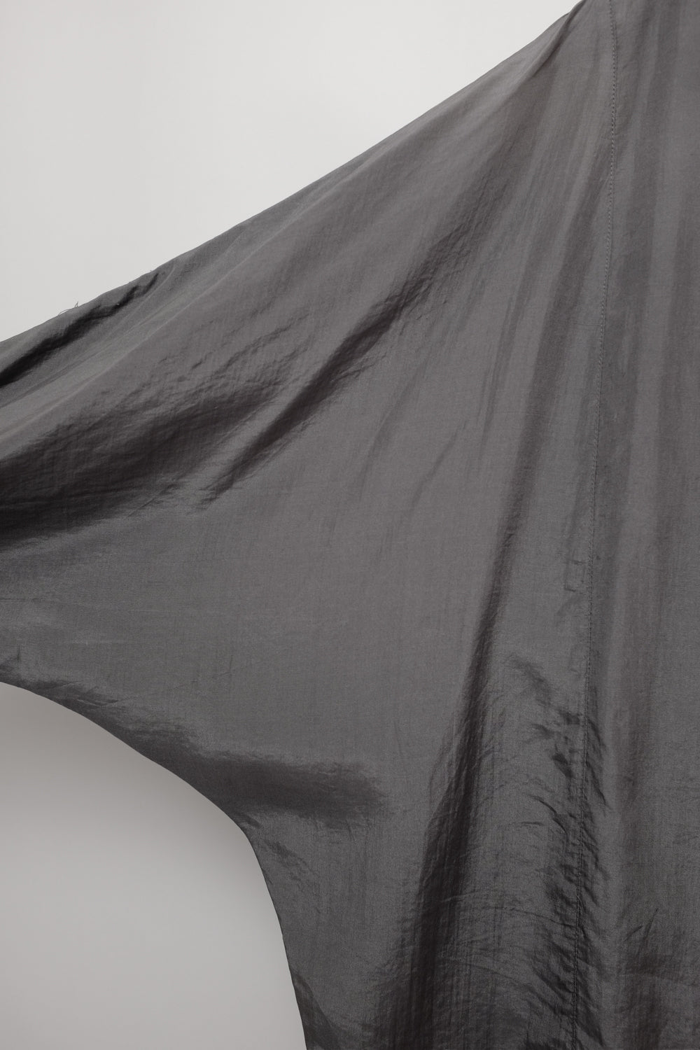 PURE SILK GREY PLEATS VINTAGE SHIRT