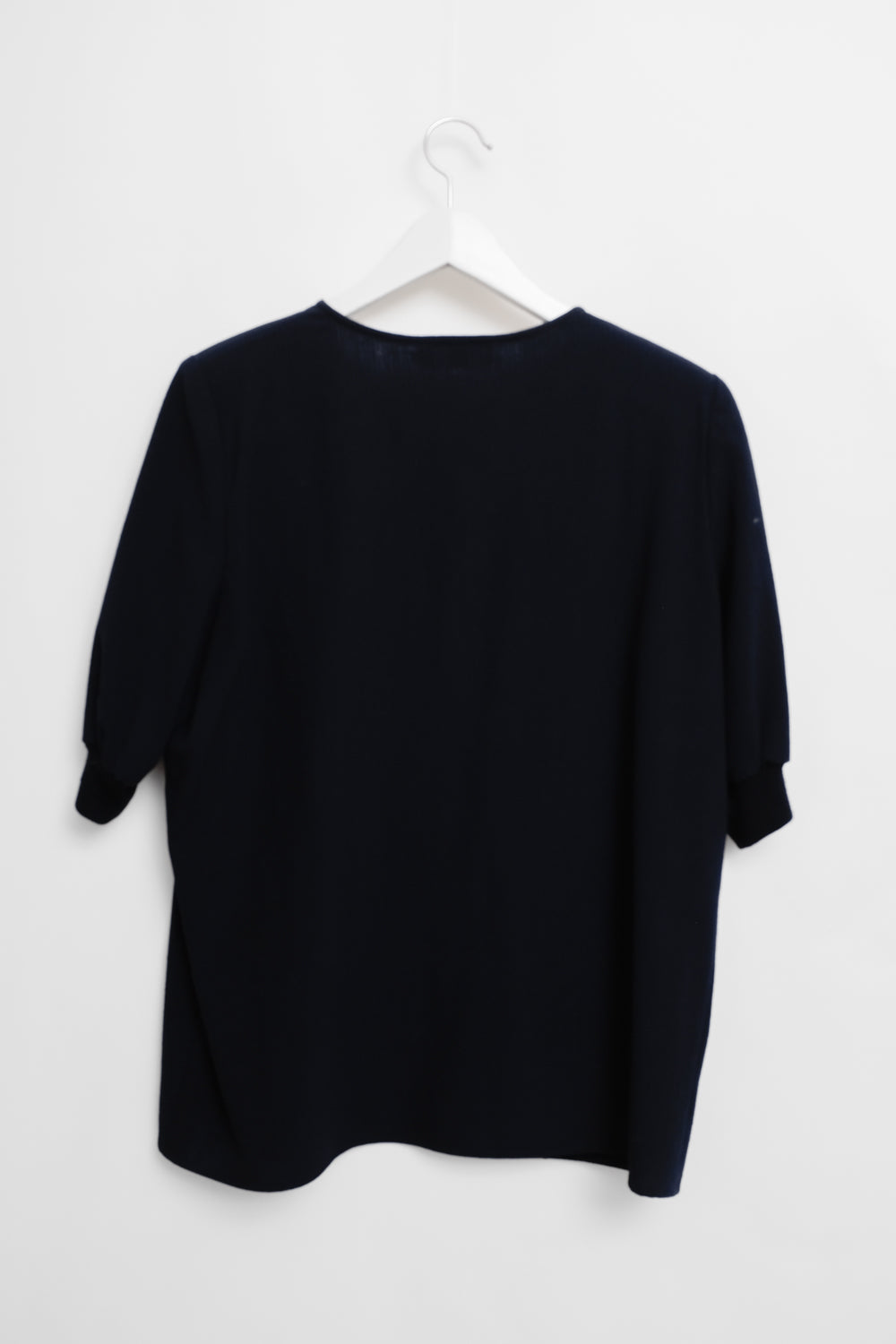 0065_VALENTINO VINTAGE NIGHTBLUE WOOL ZIP BLOUSE