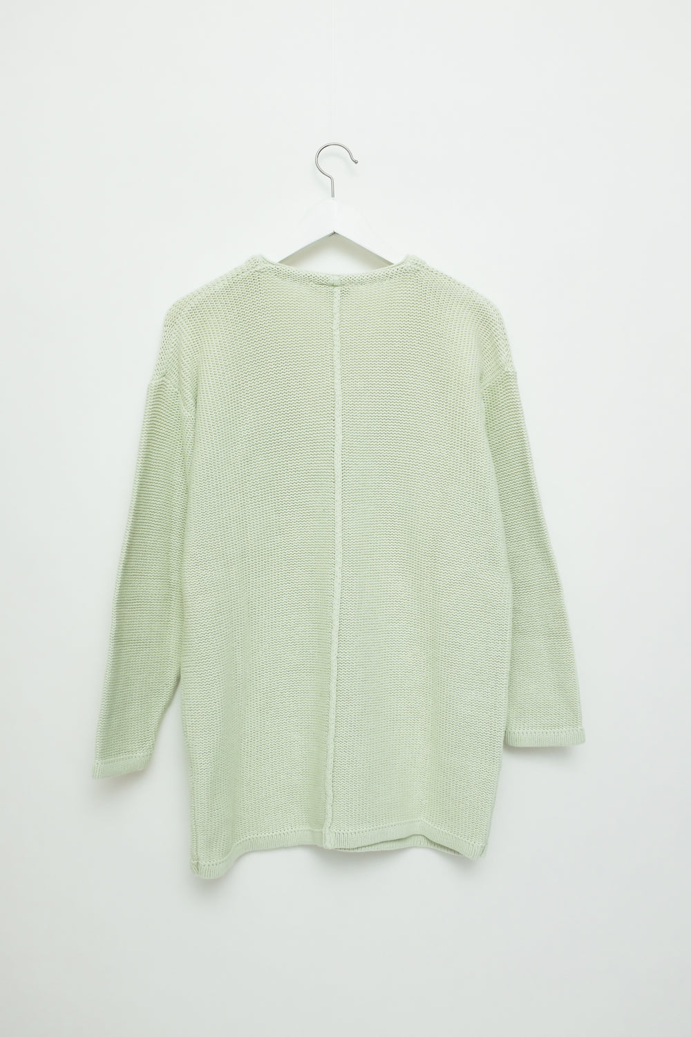 0058_LIME COTTON CHUNKY SWEATER