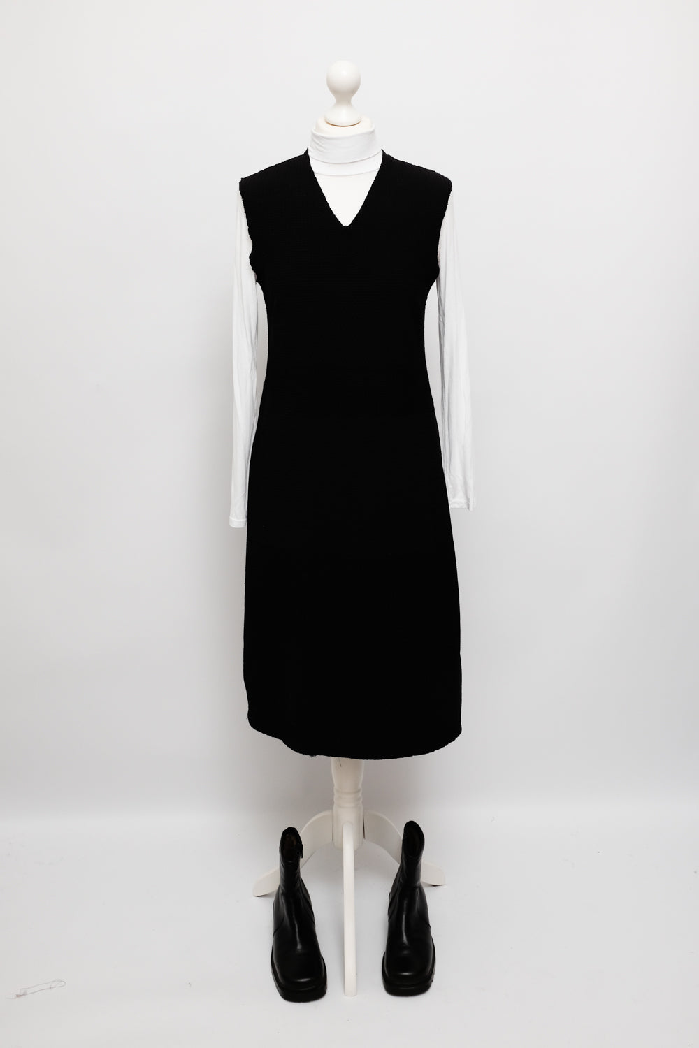 MARITHE FRANCOIS GIRBAUD BLACK ITALY DRESS