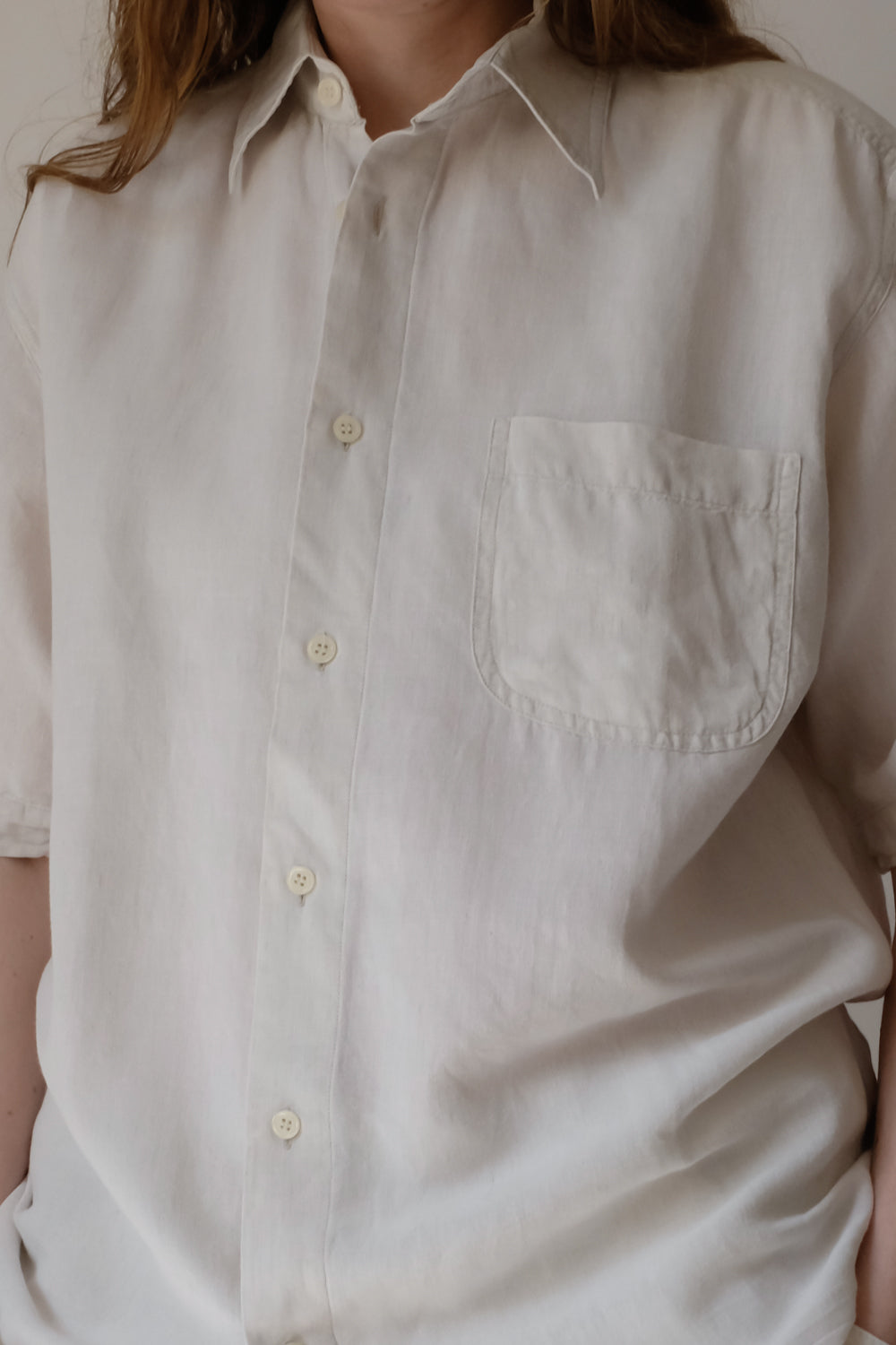 0055_LINEN CREAM RELAXED SHIRT