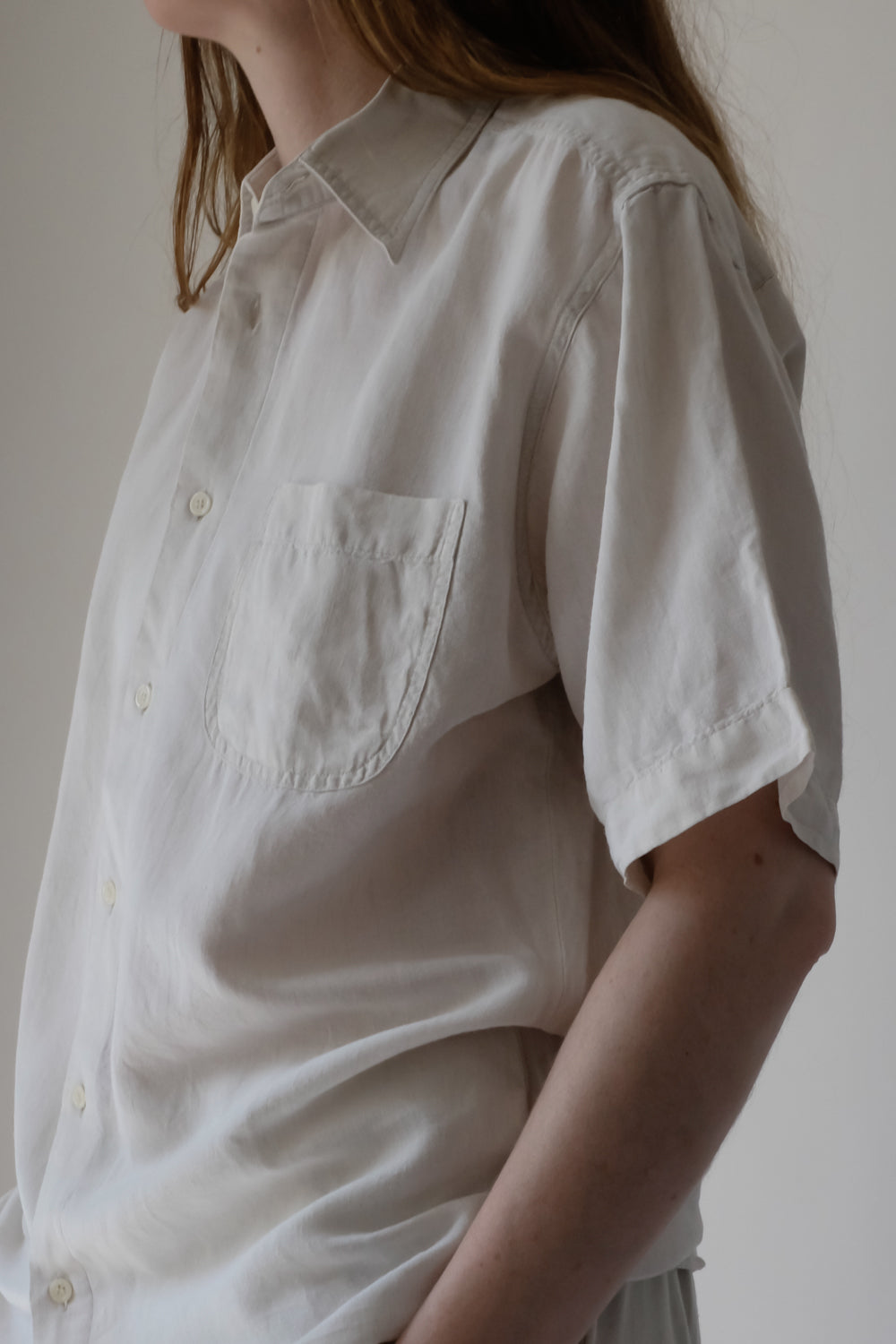 0055_LINEN CREAM RELAXED SHIRT