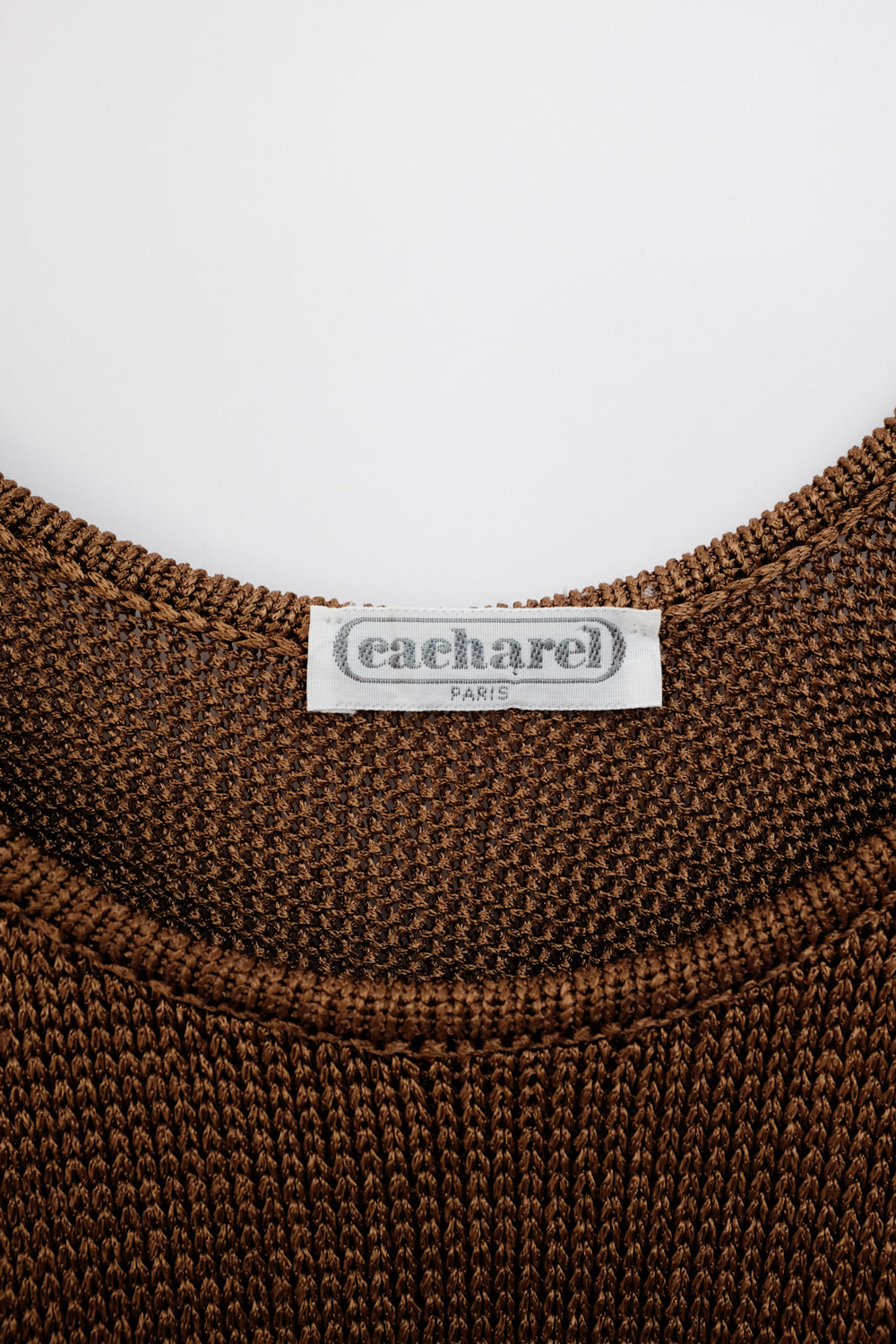 CACHAREL VINTAGE GOLD SILK LINEN KNIT TOP