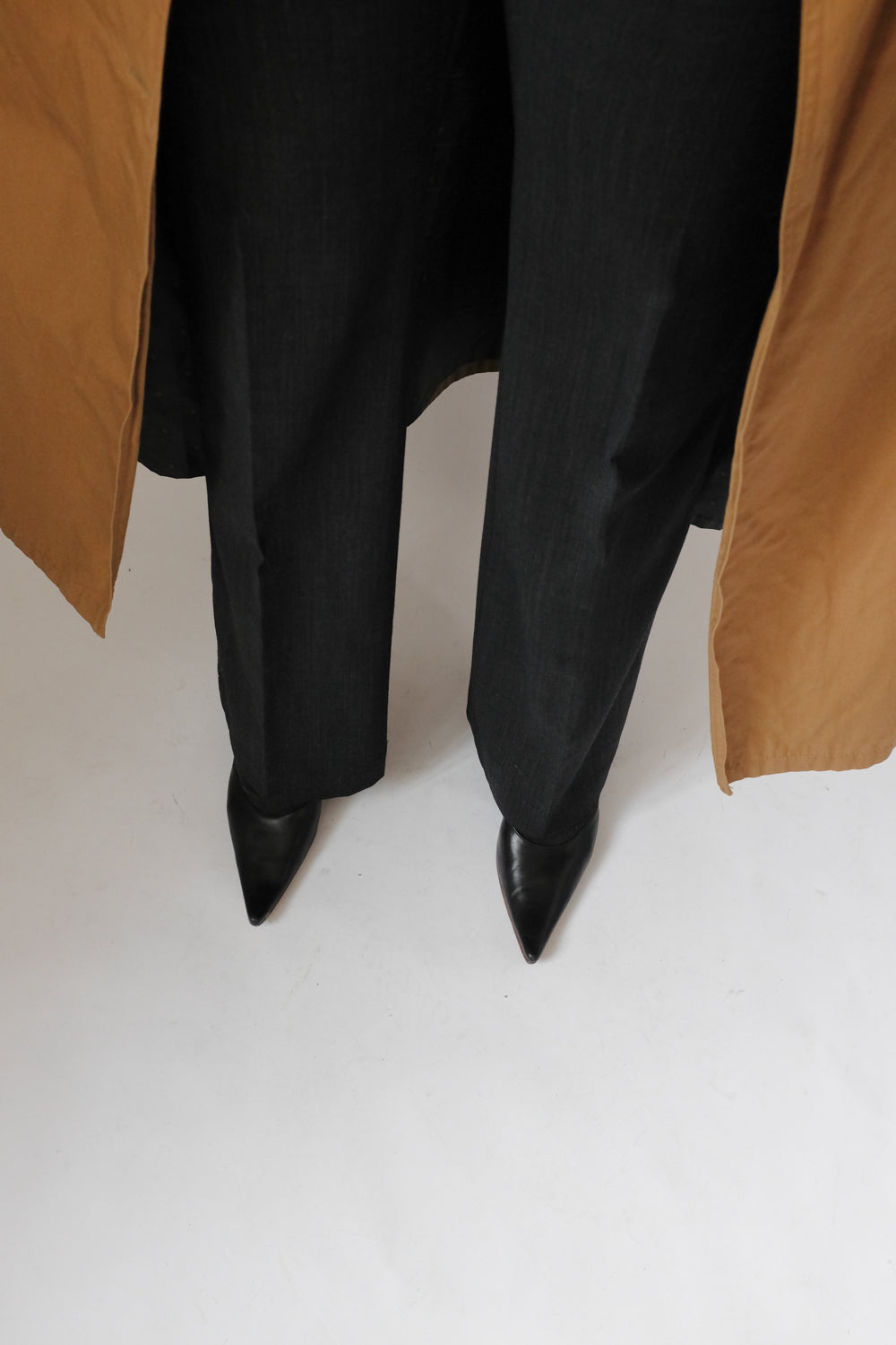 0063_PLEATED WIDE LEG ANTHRACITE WOOL BLEND PANTS