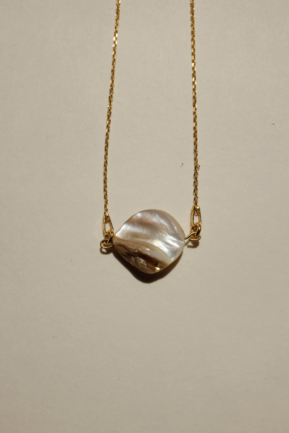 0015_SHELL 925 GOLD NECKLACE
