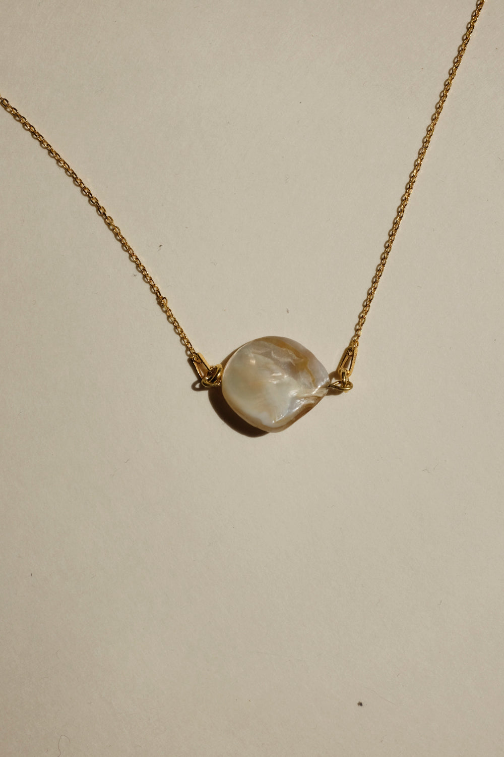 0015_SHELL 925 GOLD NECKLACE