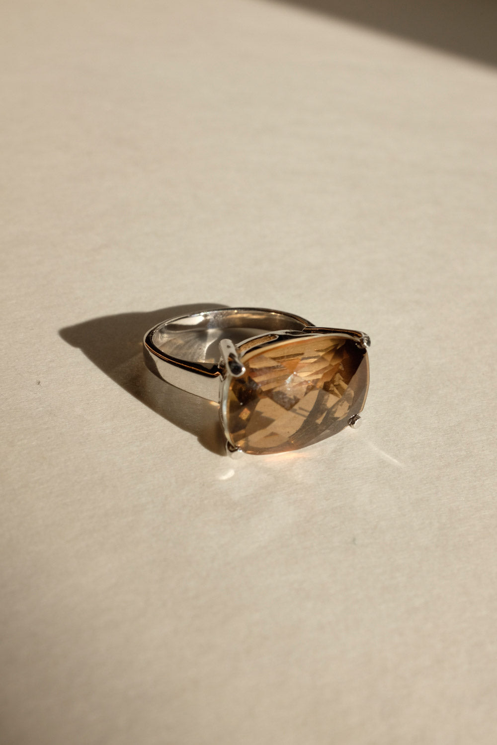 0018_SILVER 925 BROWN BOLD RING